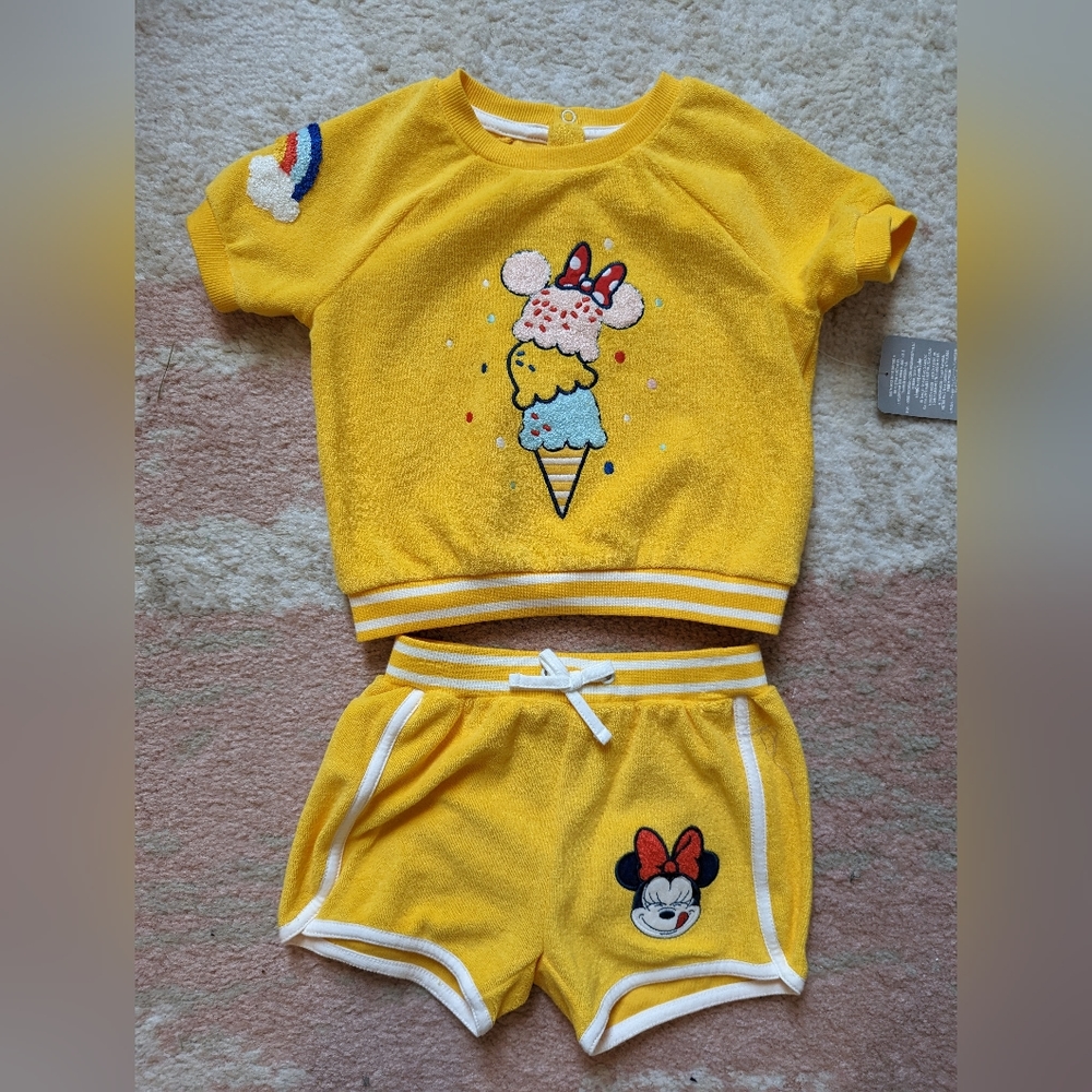 Disney terry set 18-24m nwt